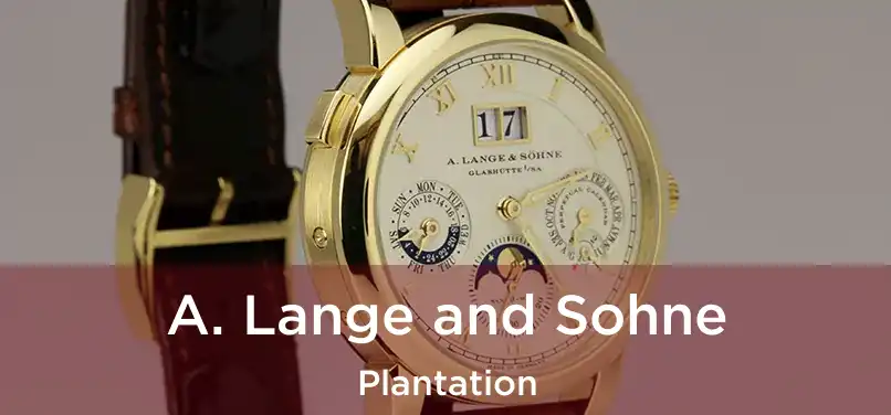  A. Lange and Sohne Plantation